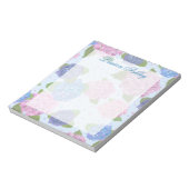 Bloc-note Cahier Hydrangeas Aquarelle (Bleus & Roses) (Tourné)