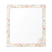 Bloc-note Cahier Inspirant pour Enseignants Fleurs pour la R (Devant)