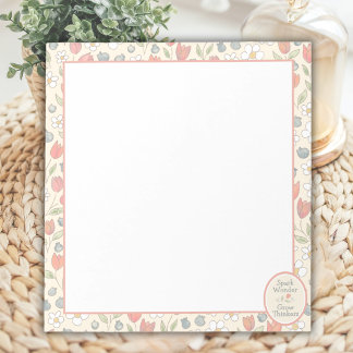 Bloc-note Cahier Inspirant pour Enseignants Fleurs pour la R