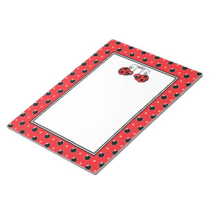 Bloc-note Cahier Ladybug Itty Bitty - Rouge