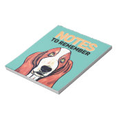 Bloc-note Cahier Mignon Basset Hound (Tourné)