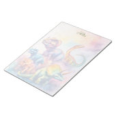 Bloc-note Cahier personnalisé de dinosaure mignon (Incliné)