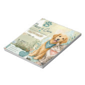Bloc-note Cahier pour gardien de chiens et de chats mignons  (Tourné)