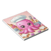 Bloc-note Cahier vierge pieuvre de cuisson mignonne (Incliné)