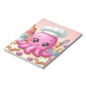 Bloc-note Cahier vierge pieuvre de cuisson mignonne (Tourné)