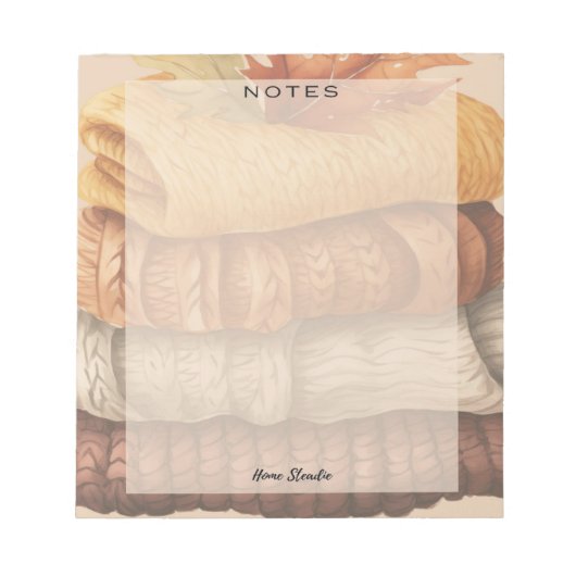 Bloc-note Cahier vierge Sweater Weather (Devant)