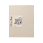Bloc-note Cairn Terrier Peinture Chiot - Art Chien original (Tourné)