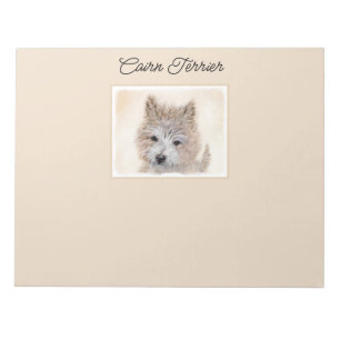Bloc-note Cairn Terrier Peinture Chiot - Art Chien original
