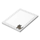 Bloc-note Cairn Terrier Tacheture Foncé Chien de Dessin Anim (Tourné)