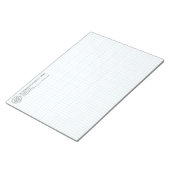 Bloc-note Calcpad graphique d'ingénierie avec logo de l'entr (Incliné)