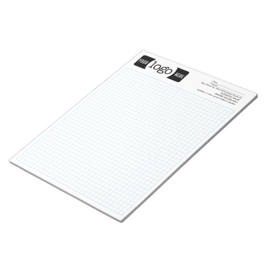 Bloc-note Calcpad graphique d'ingénierie avec logo de l'entr (Incliné)