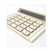 Bloc-note Calculatrice d'or (Devant)