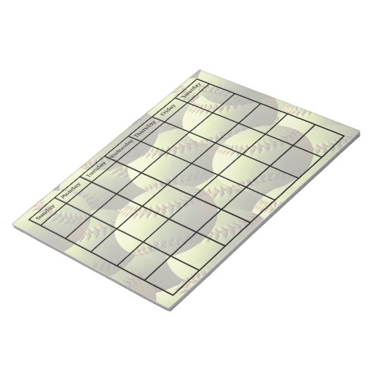 Bloc-note Calendrier à billes multiples jaune vierge (Incliné)