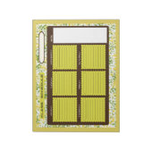 Bloc-note Calendrier de classe (Tourné)