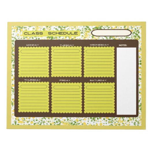 Bloc-note Calendrier de classe (Devant)