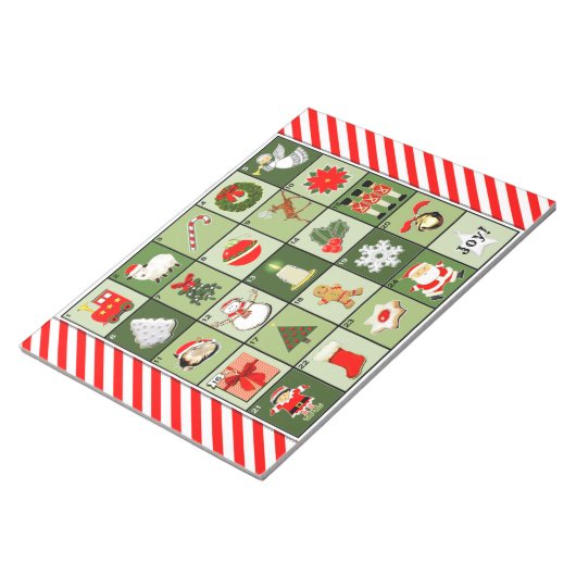 Bloc-note Calendrier de l'Avent de Noël (Incliné)