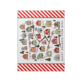 Bloc-note Calendrier de l'Avent de Noël personnalisé Notepad (Tourné)