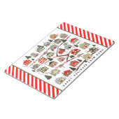 Bloc-note Calendrier de l'Avent de Noël personnalisé Notepad (Incliné)
