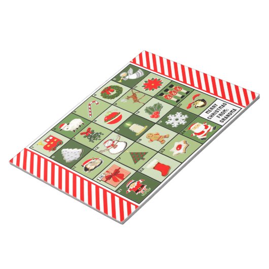 Bloc-note Calendrier de Noël (Incliné)