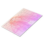 Bloc-note Calendrier de rendez-vous hebdomadaire personnalis (Incliné)