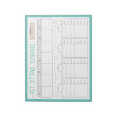 Bloc-note Calendrier de sélection des animaux de compagnie (Tourné)