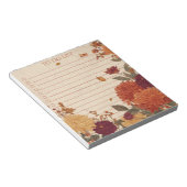 Bloc-note Calendrier de tâches en souci orange rustique, Nat (Incliné)