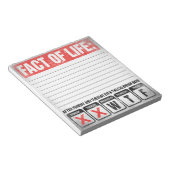 Bloc-note Calendrier Fact of Life dit WTF Humour (Incliné)