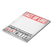 Bloc-note Calendrier Fact of Life dit WTF Humour (Tourné)