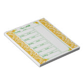 Bloc-note Calendrier hebdomadaire (Incliné)