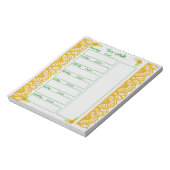 Bloc-note Calendrier hebdomadaire (Tourné)