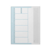 Bloc-note Calendrier hebdomadaire de la famille (Tourné)