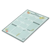 Bloc-note Calendrier hebdomadaire fleur sauvage (Incliné)
