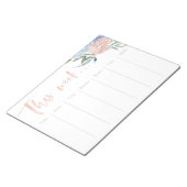 Bloc-note Calendrier hebdomadaire fleurs aquarelles (Incliné)