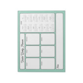 Bloc-note Calendrier Hebdomadaire Planner 2026 Quotidien Pou (Tourné)