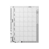 Bloc-note Calendrier noir et blanc motif Galore (Tourné)