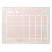 Bloc-note Calendrier non daté pêche (Devant)