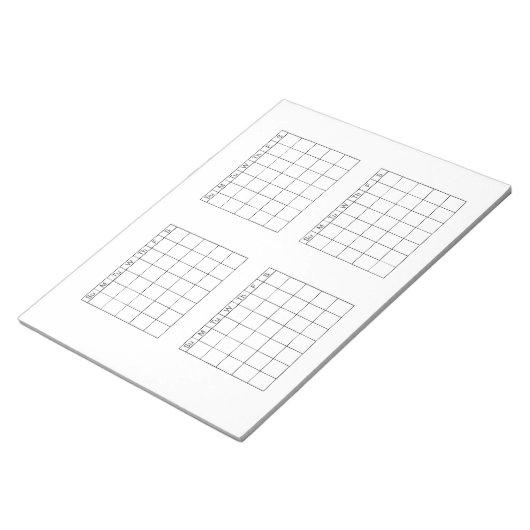 Bloc-note Calendrier Pad Blanc Triannuel (Incliné)