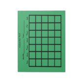 Bloc-note Calendrier Pad Green (Tourné)