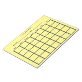 Bloc-note Calendrier Pad Jaune (Incliné)
