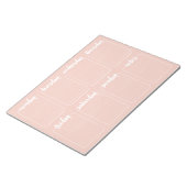 Bloc-note Calendrier personnalisé du planificateur hebdomada (Incliné)