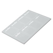 Bloc-note Calendrier personnalisé du planificateur hebdomada (Incliné)