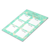 Bloc-note Calendrier quotidien du planificateur scolaire mot (Incliné)