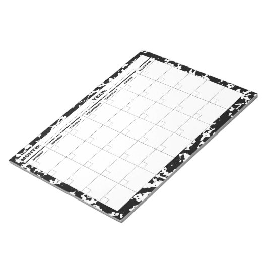 Bloc-note Calendrier vide Composition (Incliné)