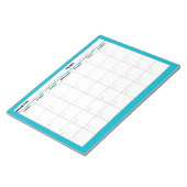 Bloc-note Calendrier vide minimal (Incliné)
