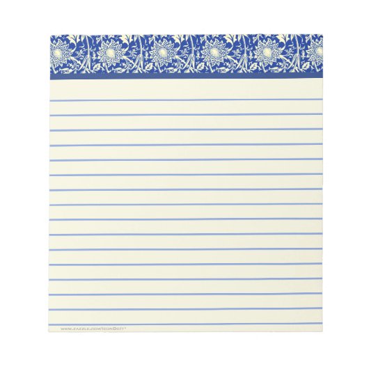 Bloc-note Calico bleu Sorta (Linge) (Devant)