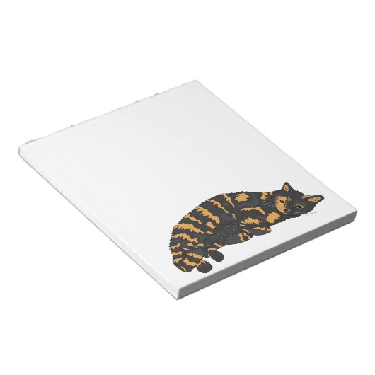 BLOC-NOTE CALICO TORTIE CAT NOTE PAD (Incliné)