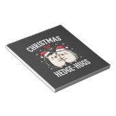 Bloc-note Câlins de Noël au Hérisson Mignon Vacances de Noël (Incliné)