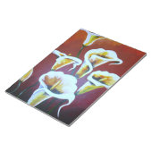 Bloc-note Calla Blanche Lit Des Fleurs De Coupe Artistique S (Incliné)