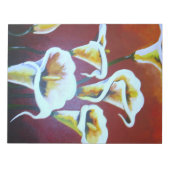 Bloc-note Calla Blanche Lit Des Fleurs De Coupe Artistique S (Devant)