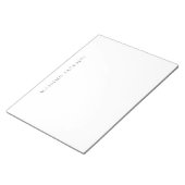 Bloc-note Calligraphie chic simple noir et blanc de son prop (Incliné)
